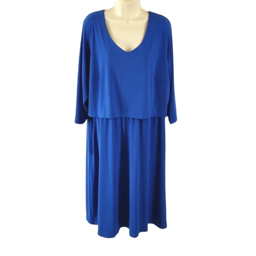 Elegant Blue Women's Dress